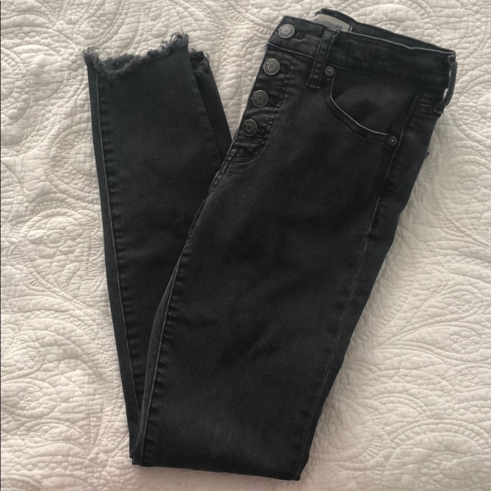 Black Madewell Jeans 9” Seam